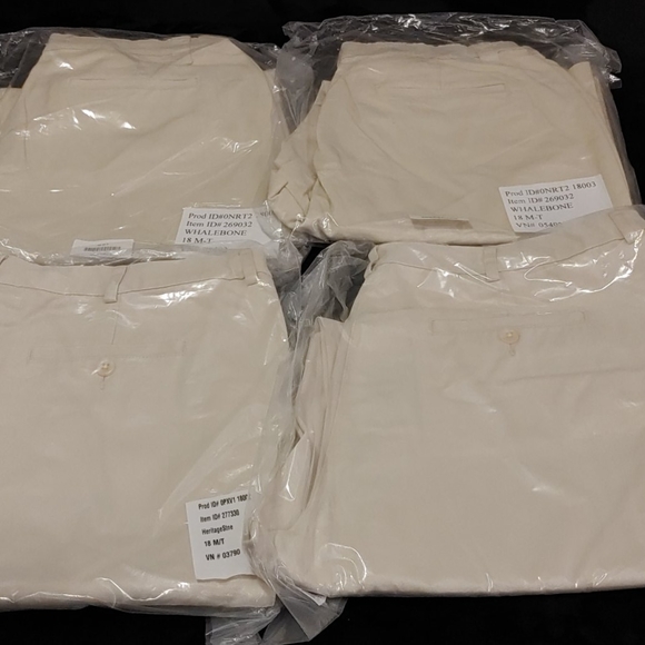 women llbean khaki pants size 18 m/t - Picture 6 of 9